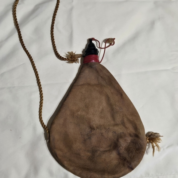 Las Tres Z.Z.Z Pamploma Leather Wine Bota - Picture 3 of 5